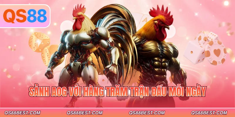 Sảnh AOG với hàng trăm trận đấu mỗi ngày